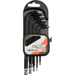 Yato YT-0560 Συλλογή Κλειδιά Allen Σετ 10 Τεμ Black,Silver,Gray
