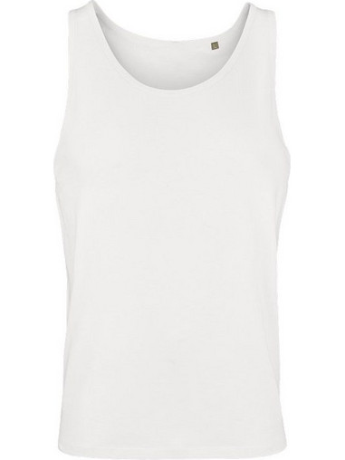 Αμάνικο οργανικό T-shirt σε λευκό χρώμα νούμερο Large