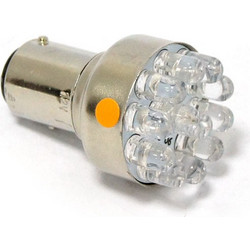 AMBER TAILLIGHT LED BULB, BAY15D SOCKET