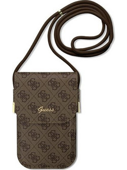 Guess Τσάντα GUOWBP4SNSW καφέ/brown 4G Metal Script Logo