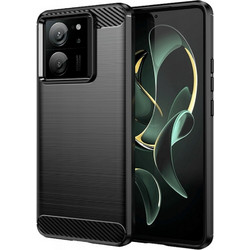 Spacecase Carbon - Θήκη Σιλικόνης - Xiaomi 13T / 13T Pro - Black (5905719105198)