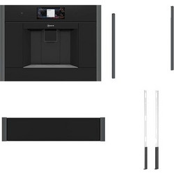 Neff N 90 CL9TX11Y0 Εντοιχιζόμενη Καφετιέρα & ZC060TY0 & N29HA11Y2 Θερμαινόμενο συρτάρι & ZC060AY0 60cm Anthracite Grey Flex Design Kit