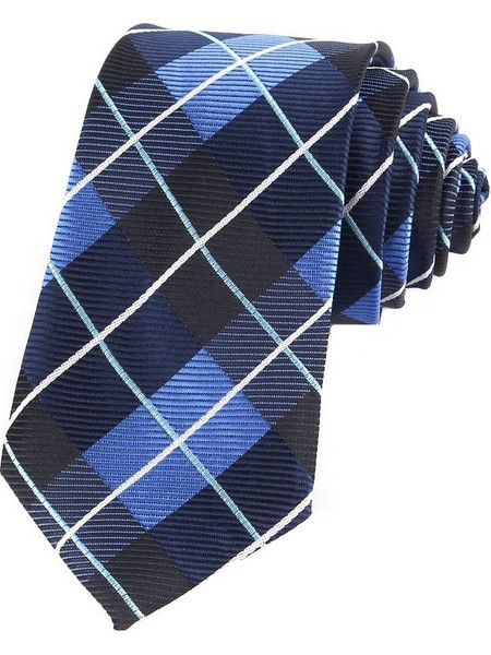 Ανδρική Γραβάτα Καρό Original Men's Fashion Blue Squares 6cm