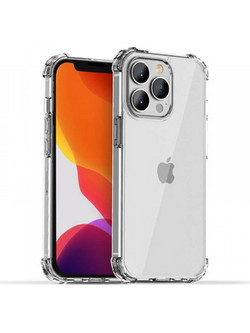 Back Cover Θήκη Σιλικόνης Anti-Shock για iPhone 13 Pro Διάφανο