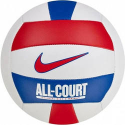 NIKE ALL COURT VOLLEYBALL DEFLATED WHITE/UNIVERSITY RED/GAME ROYAL/UNIVERSITY RED