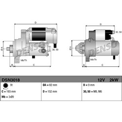 Denso Μίζα - DSN3018