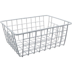 Μεταλλικό Καλάθι Αποθήκευσης 29x22x12cm Άσπρο ή Μαύρο