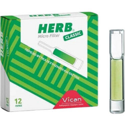 Vican Πίπες Τσιγάρων Herb Micro Filter 8mm 12τμχ