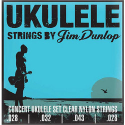 Dunlop DUY-302 Concert Σετ 4 Χορδές Ukelele Nylon 28-43" 1/4