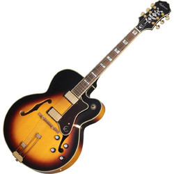 Epiphone Broadway Ηλεκτρική Κιθάρα Hollow με HH Μαγνήτες και Ταστιέρα Indian Laurel Vintage Sunburst