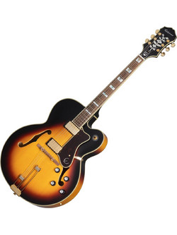 Epiphone Broadway Ηλεκτρική Κιθάρα Hollow με HH Μαγνήτες και Ταστιέρα Indian Laurel Vintage Sunburst