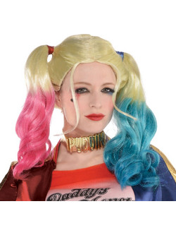 Αποκριάτικη Περούκα Harley Quinn