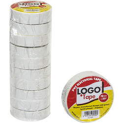 Μονωτική Ταινία Logo Λευκή 19mm x 18,3m Logo 65ΔΕ800