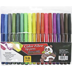 Justnote Color Fibre Μαρκαδόροι Ζωγραφικής Σετ 18 Χρώματα