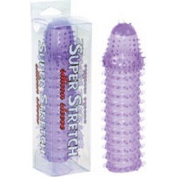 Seven Creations Super Stretch Silicone Sleeve Κάλυμμα Επιμήκυνσης Πέους Μωβ