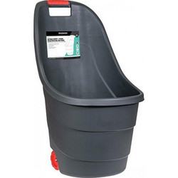 KRAUSMANN GN23486 Καρότσι Πλαστικό Μεταφοράς Ξύλων Μαύρο 60L