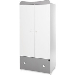 Lorelli Παιδική Ντουλάπα EXCLUSIVE WHITE/STONE GREY 57x80x178cm
