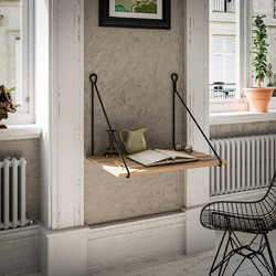 Study Desk Tuna Walnut Black