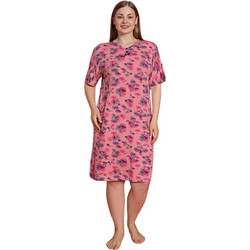 Φόρεμα Homewear Κοντό Μανίκι W5158 - ΠΟΛΥΧΡΩΜΟ