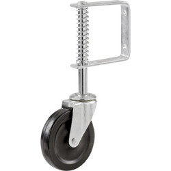 Spring loaded gate roller, black (9785)