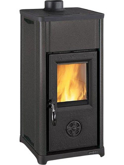 La Nordica Tea Black Μαντεμένια Ξυλόσομπα Αερόθερμη 6.6kW