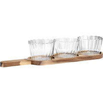 ΓΥΑΛΙΝΑ ΜΠΩΛ ΣΕΡΒΙΡΙΣΜΑΤΟΣ ALLURE ΜΕ ΒΑΣΗ 4 ΤΕΜ 42.2x10x6.7cm