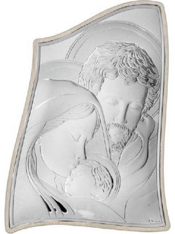 Εικόνα Αγία Οικογένεια MA/E904/3ST από Ασήμι 16.5cm x 22.5cm