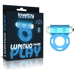 Lovetoy Lumino Play Vibrating Ring 1 Ελαστικό Δαχτυλίδι Πέους με Δόνηση 1.8cm Μπλε