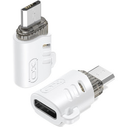 XO Μετατροπέας USB-C female σε micro USB male Λευκό (XO-NB256H)
