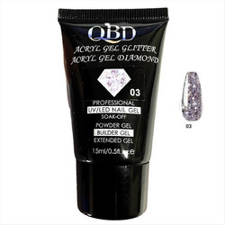 QBD 03 Diamond Glitter Acrygel 15ml