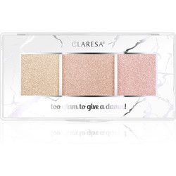 Claresa Too Glam To Give Damn 12 Golden Glow Bronzer & Highlighter Palette 12.5gr