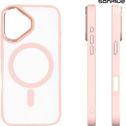 Sonique Magnetic MagMetal Θήκη iPhone 16 Plus Pink