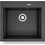 Pyramis Pyragranite Siros Υποκαθήμενος Νεροχύτης Γρανίτη Ματ Graphite Carbon 57x51.5cm 070201301