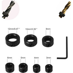 Σετ Οδηγός Στοπ Βάθους Τρυπανιού 3mm - 4mm - 5mm - 6mm - 8mm - 10mm - 12mm ΒΝ-60