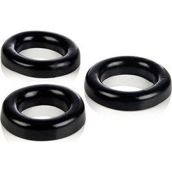 CalExotics Colt Ring Set Pliable Rubber Σετ Ελαστικά Δαχτυλίδια Πέους Σιλικόνης 5cm Μαύρα 3τμχ
