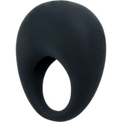 Pretty Love Trap Ring Ελαστικό Δαχτυλίδι Πέους Σιλικόνης με Δόνηση Μαύρο