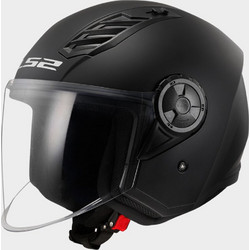 LS2 OF616 Airflow ΙΙ Matt Black Κράνος Μηχανής Jet 950gr