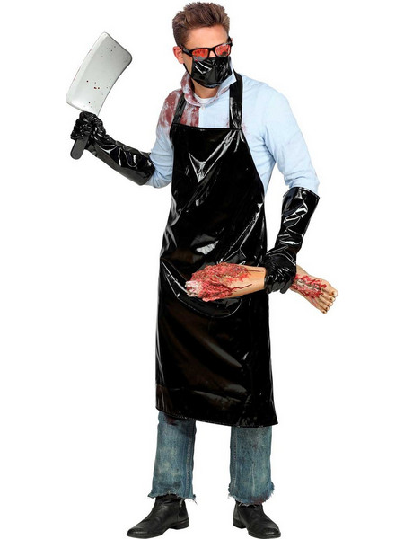 Halloween Σετ Ποδιά Χασάπη με Γάντια και Μάσκα 01522 (One Size σε L/XL)