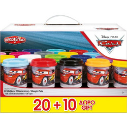 AS Company Cars Σετ 30 Βαζάκια Πλαστελίνης Promo Pack