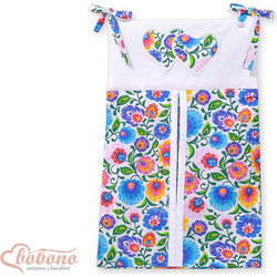 Diaper bag- Hanging hearts flower pattern