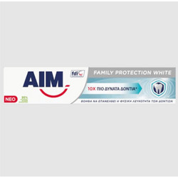 Aim Family Protection White Οδοντόκρεμα για Λεύκανση 75ml