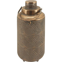 ΜΕΤΑΛΛΙΚΟ ΦΑΝΑΡΙ Fylliana 225974 ΧΡΥΣΟ ΧΡΩΜΑ 19x19x36εκ 160-223-086
