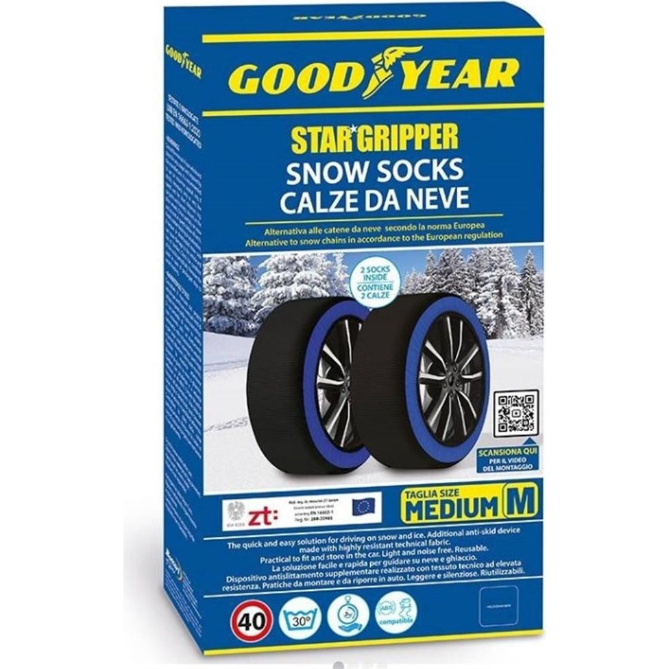 Goodyear Performance Snow Socks Medium Αντιολισθητικές Χιονοκουβέρτες για Επιβατικό | BestPrice.gr