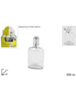 Μπουκάλι Γυάλινο με Καπάκι Αεροστεγώς 250ml