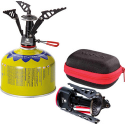 The lightest tourist stove for gas cartridges (valve or thread) SPARK 80gram 2.6kW