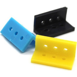 Horizontal L-Shaped Shaft Bracket Yellow (pack of 10)