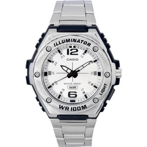 Casio Ανδρικό Ρολόι με Ασημί Μεταλλικό Μπρασελέ MWA-100HD-7AVEF Casio Ανδρικό Ρολόι με Ασημί Μεταλλικό Μπρασελέ MWA-100HD-7AVEF