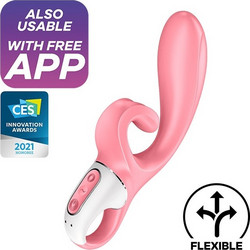Satisfyer Hug Me Rabbit Vibrator Δονητής Rabbit για Ζευγάρια με App Control Ροζ