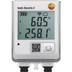 Testo Saveris 2-T3 Καταγραφικό δεδομένων WiFi με oθόνη και δύο υποδοχές για εξωτερικούς αισθητήρες θερμοκρασίας Τύπου Κ, T, J. Κωδικός 0572 2033