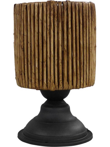 Heronia Lighting TL-06 BL Πορτατίφ Ε27 Καφέ Μαύρο Φ15xΥ25cm